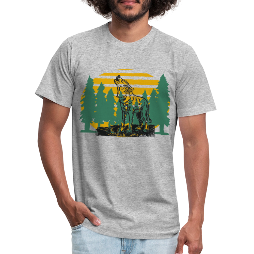 Wolf in the Trees - heather gray