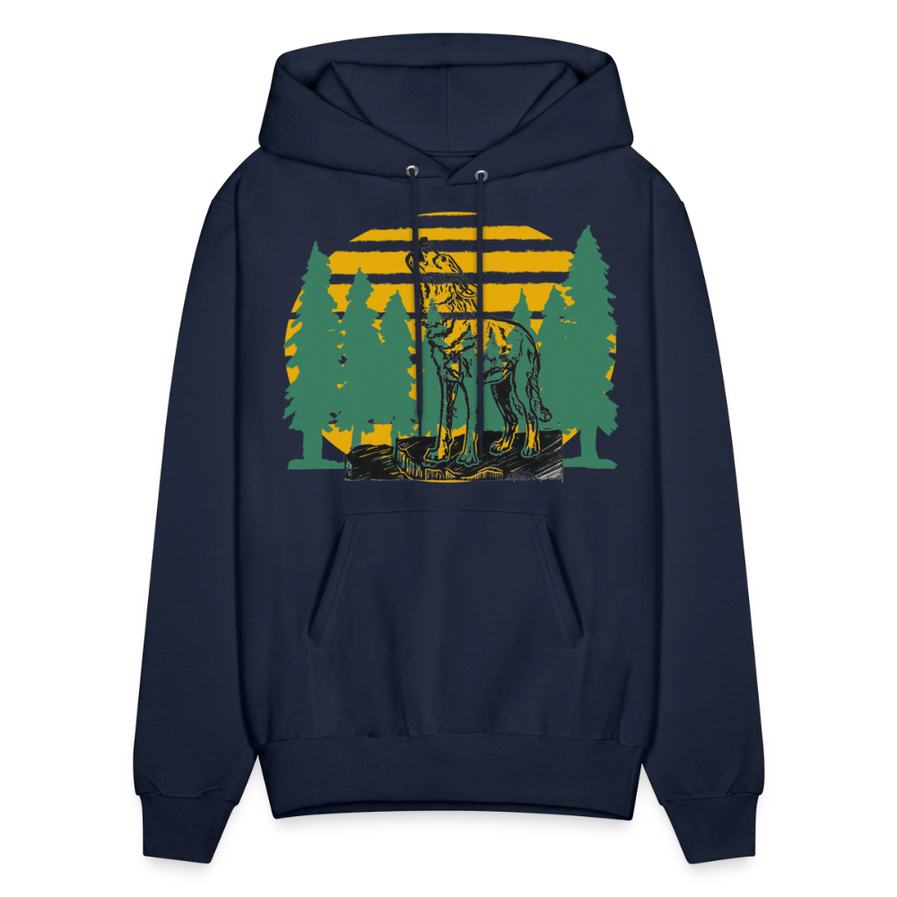 Wolf in the woods - navy