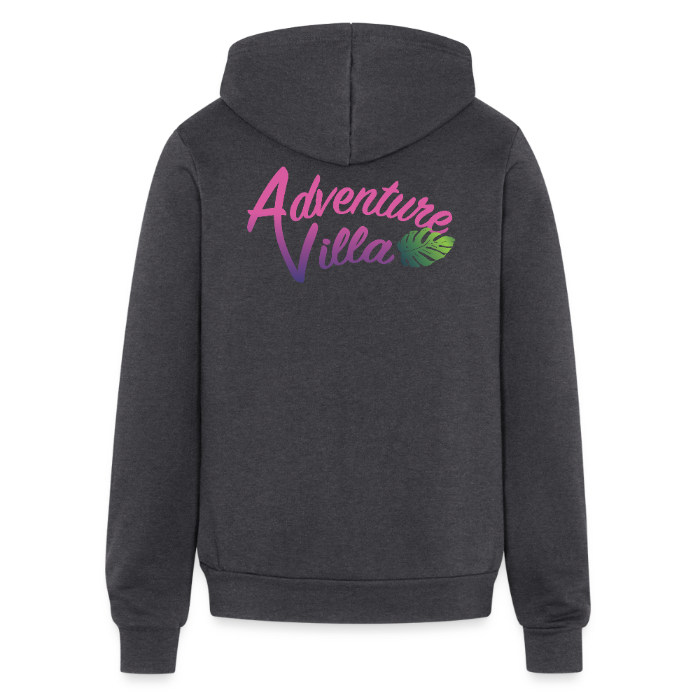 Adventure Villa Classic Zip Hoodie - charcoal grey