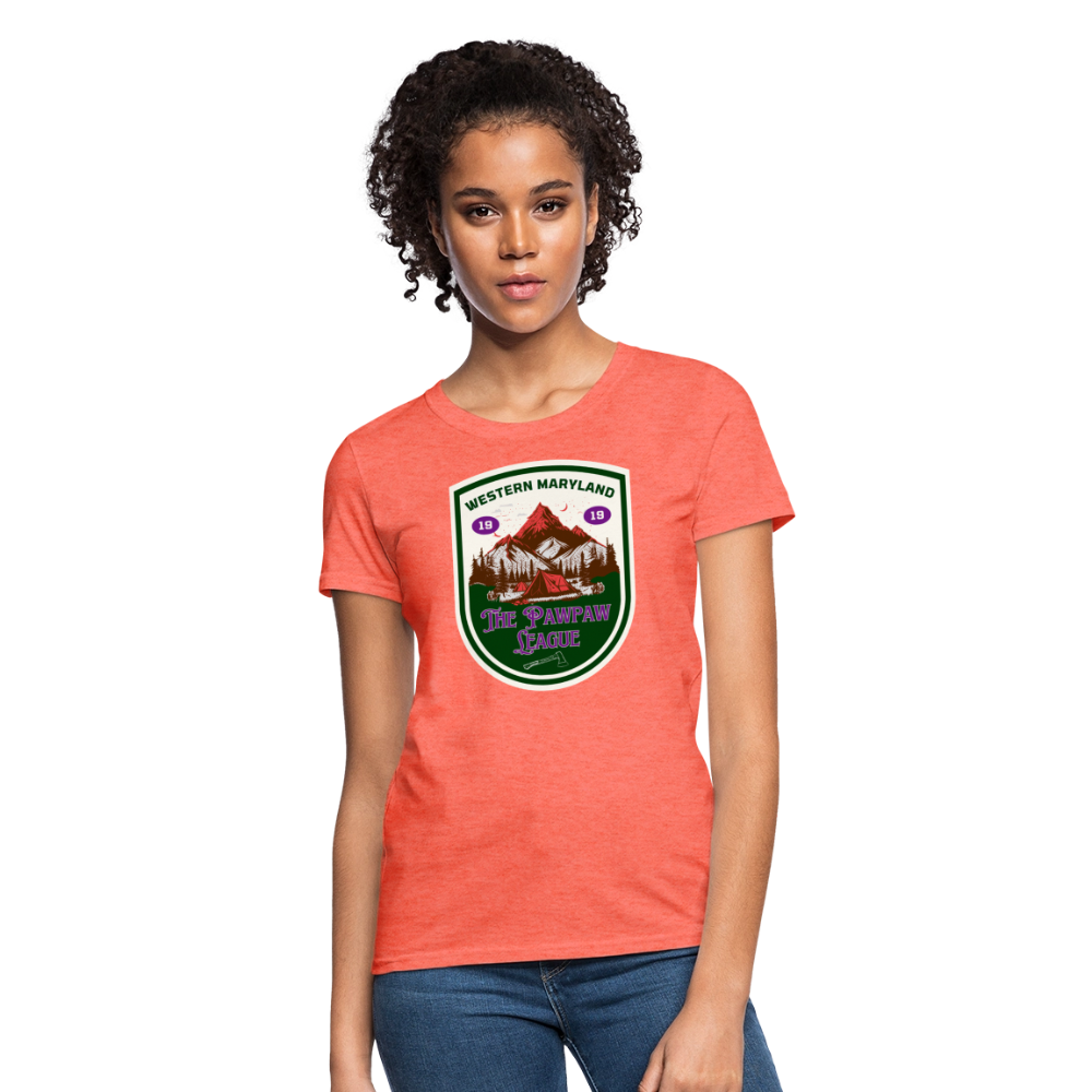 The Pawpaw League Women's T-Shirt - heather coral