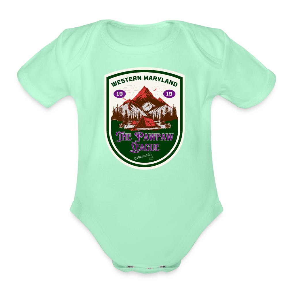 The Pawpaw League Logo Baby - light mint