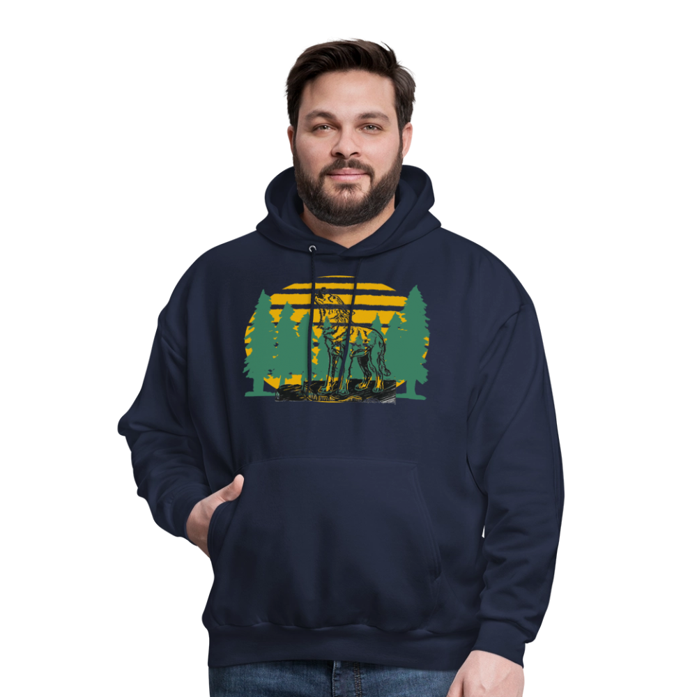 Wolf in the woods - navy
