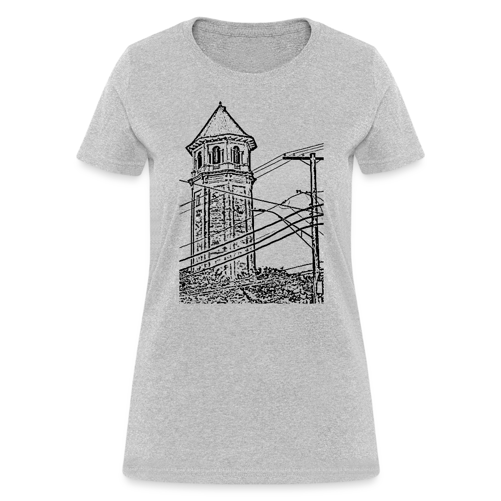 Roland Water Tower Femme cut T-Shirt - heather gray