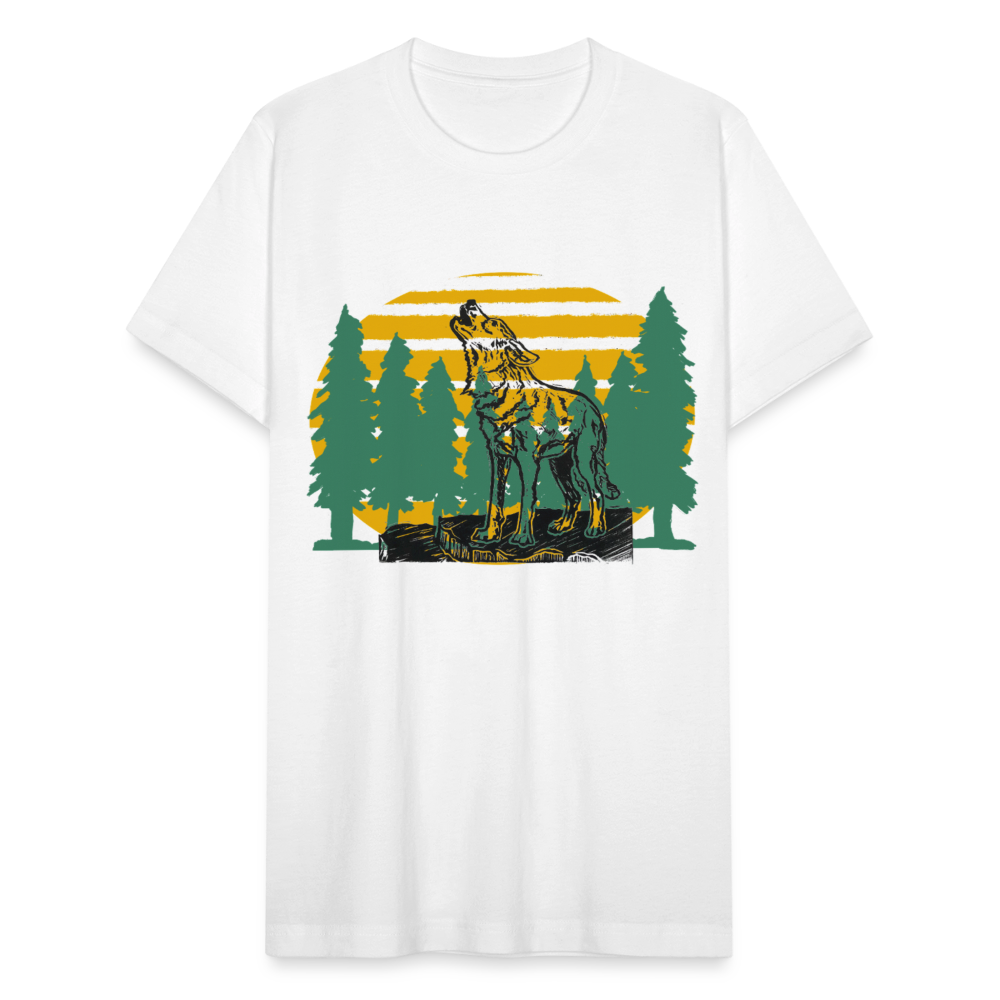 Wolf in the Trees - white