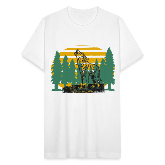 Wolf in the Trees - white