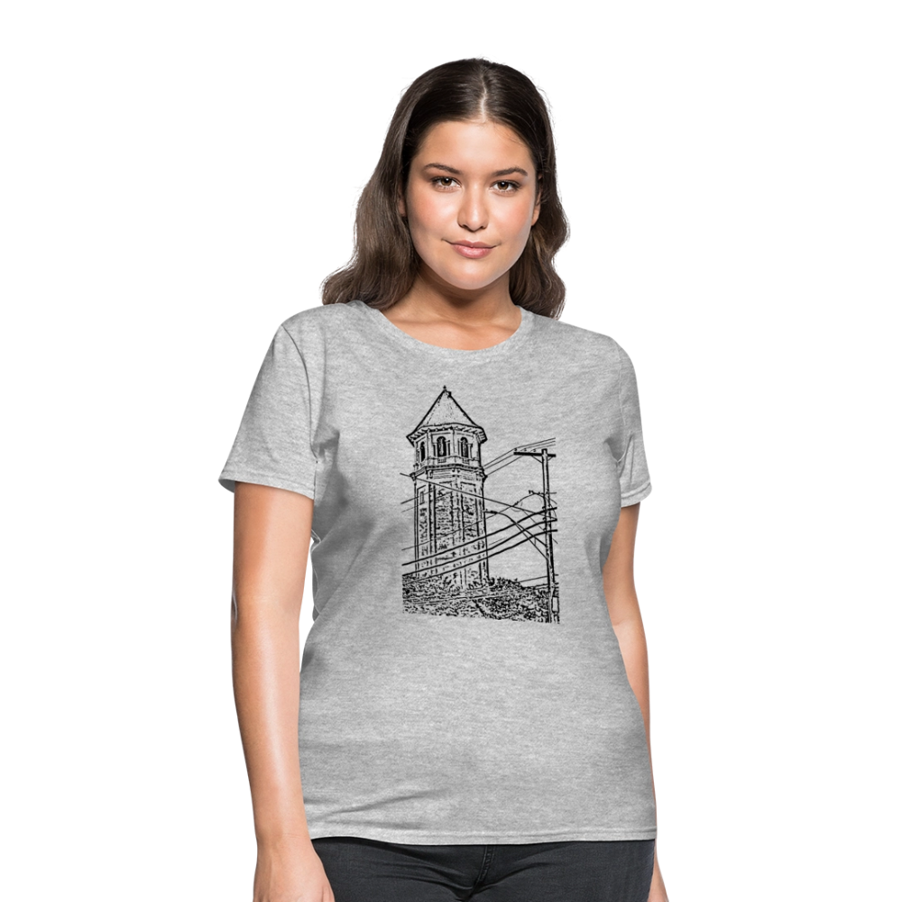 Roland Water Tower Femme cut T-Shirt - heather gray