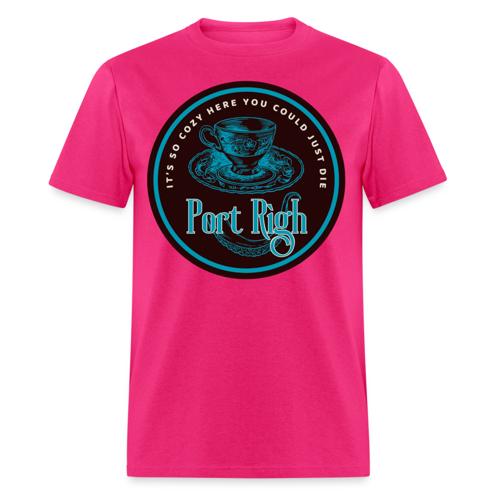 Port Righ logo T-Shirt - fuchsia