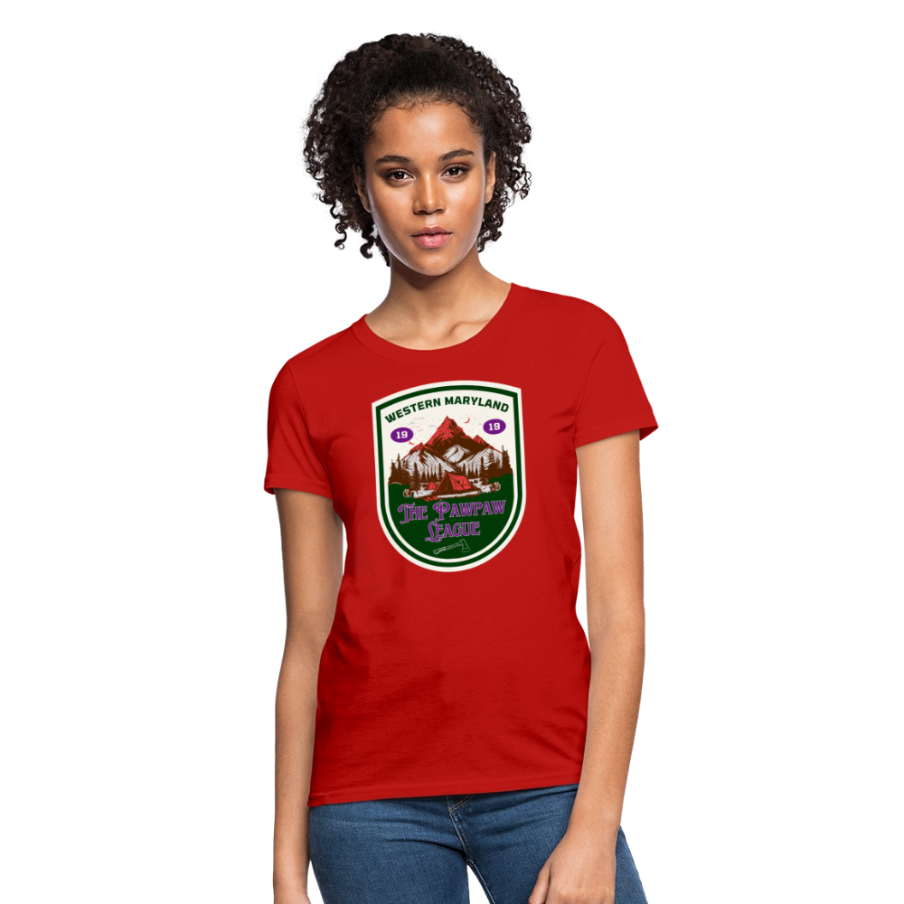 The Pawpaw League Women's T-Shirt - red