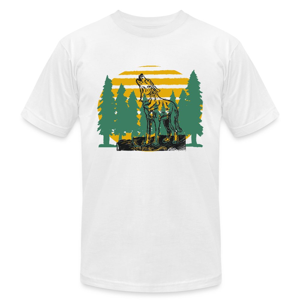 Wolf in the Trees - white