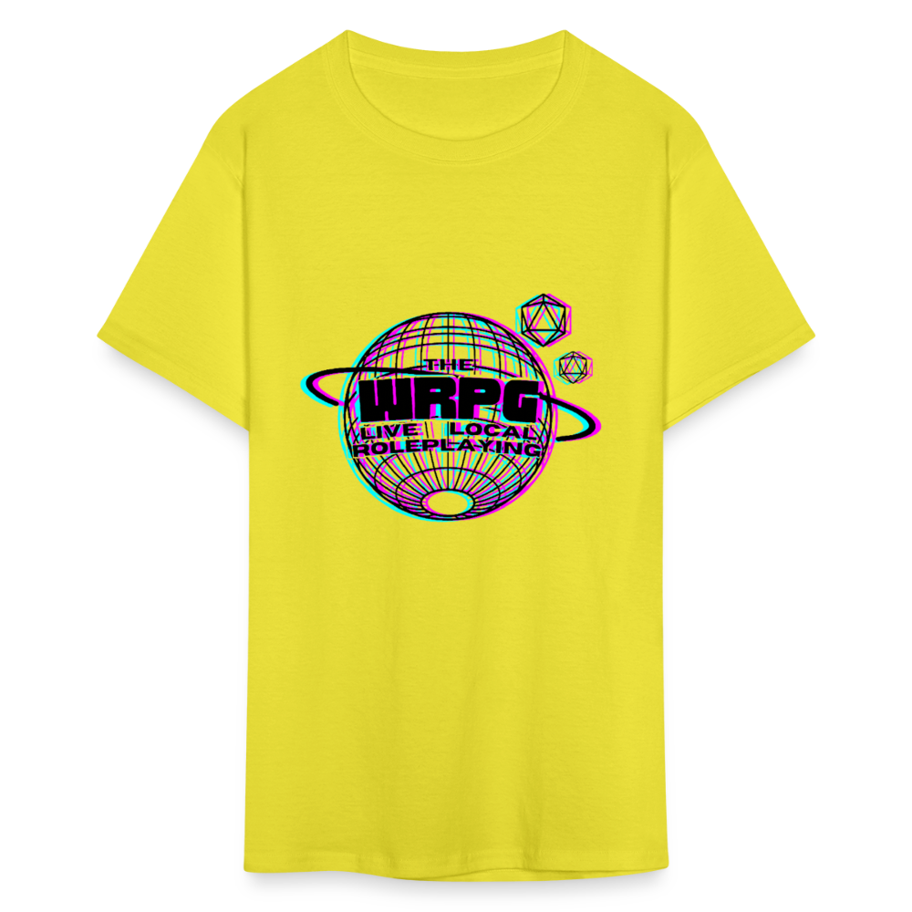 the WRPG 3d Logo black T-Shirt - yellow