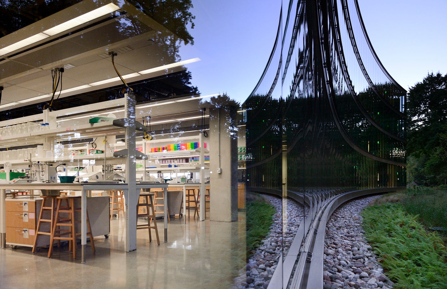 Windows into a lab at the Bascom Undergraduate Teaching Laboratories -Will Kirk 6