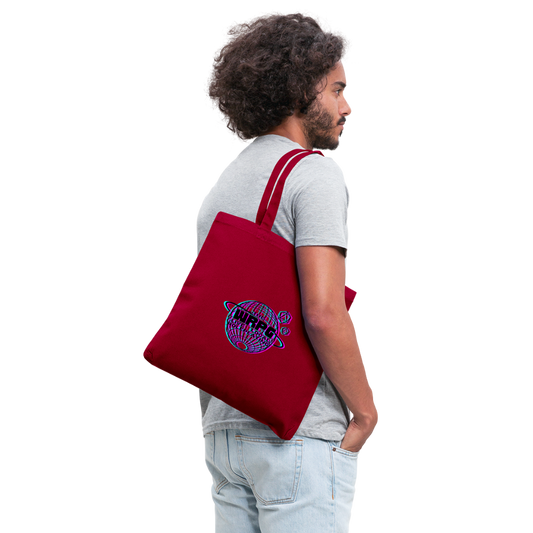 the WRPG 3d logo black Tote Bag - red
