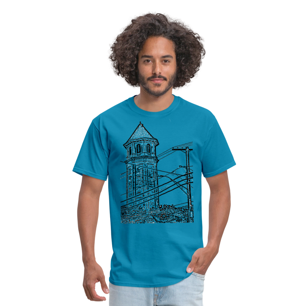Roland Water Tower Unisex T-Shirt - turquoise