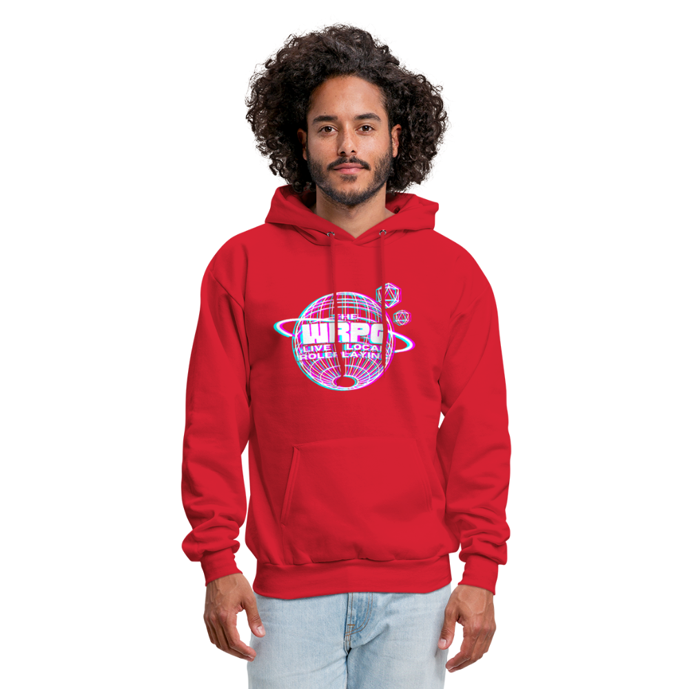 the WRPG 3d white Hoodie - red