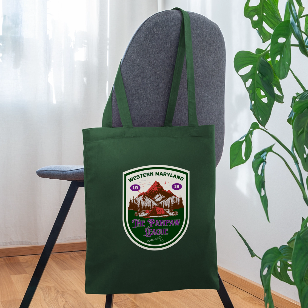 The Pawpaw League Tote Bag - forest green