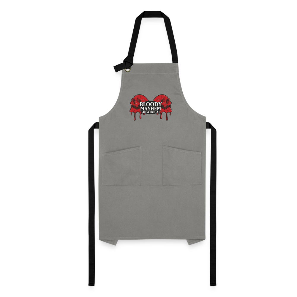 Bloody Mayhem Theatrical Logo Apron - gray/black