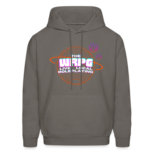 OG WRPG Logo white Hoodie - asphalt gray