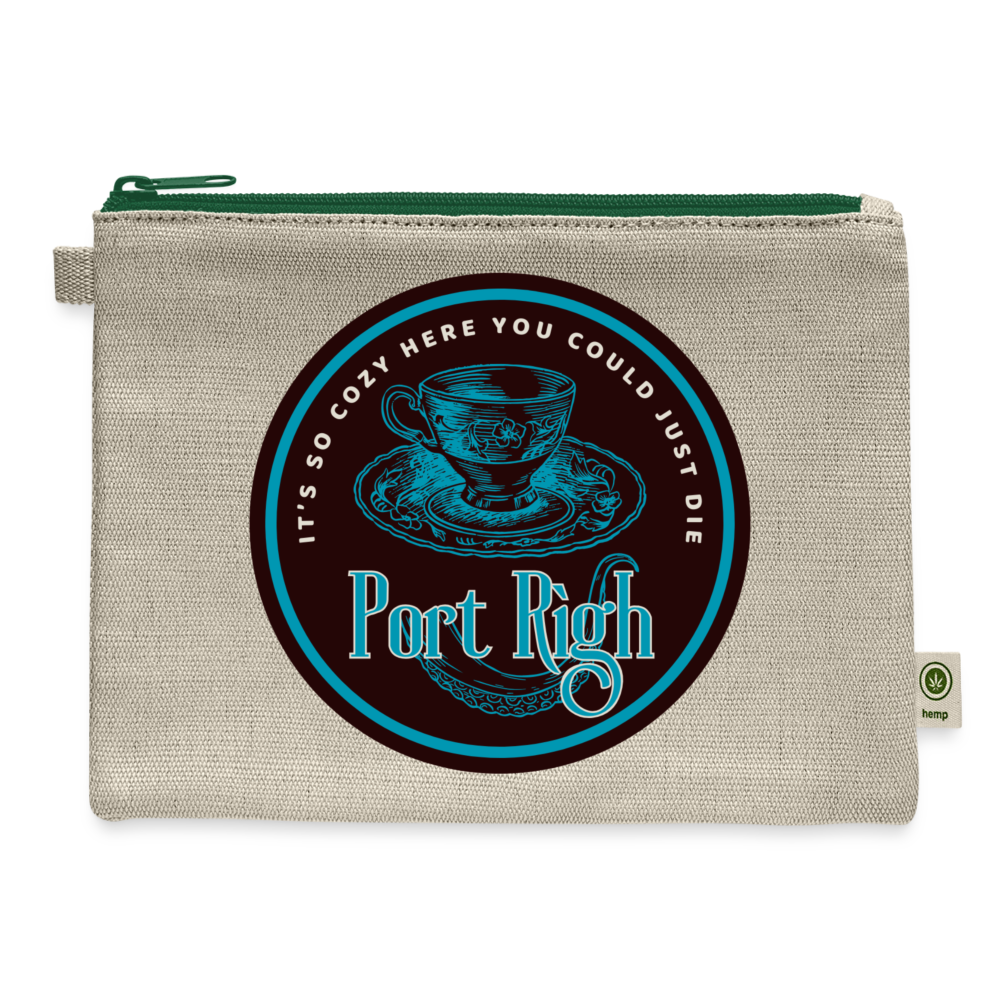 Port Righ Logo Carry All Pouch - natural/green