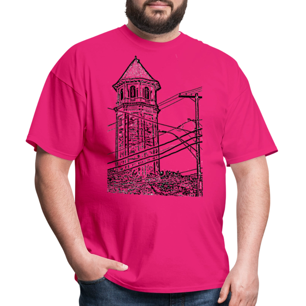 Roland Water Tower Unisex T-Shirt - fuchsia