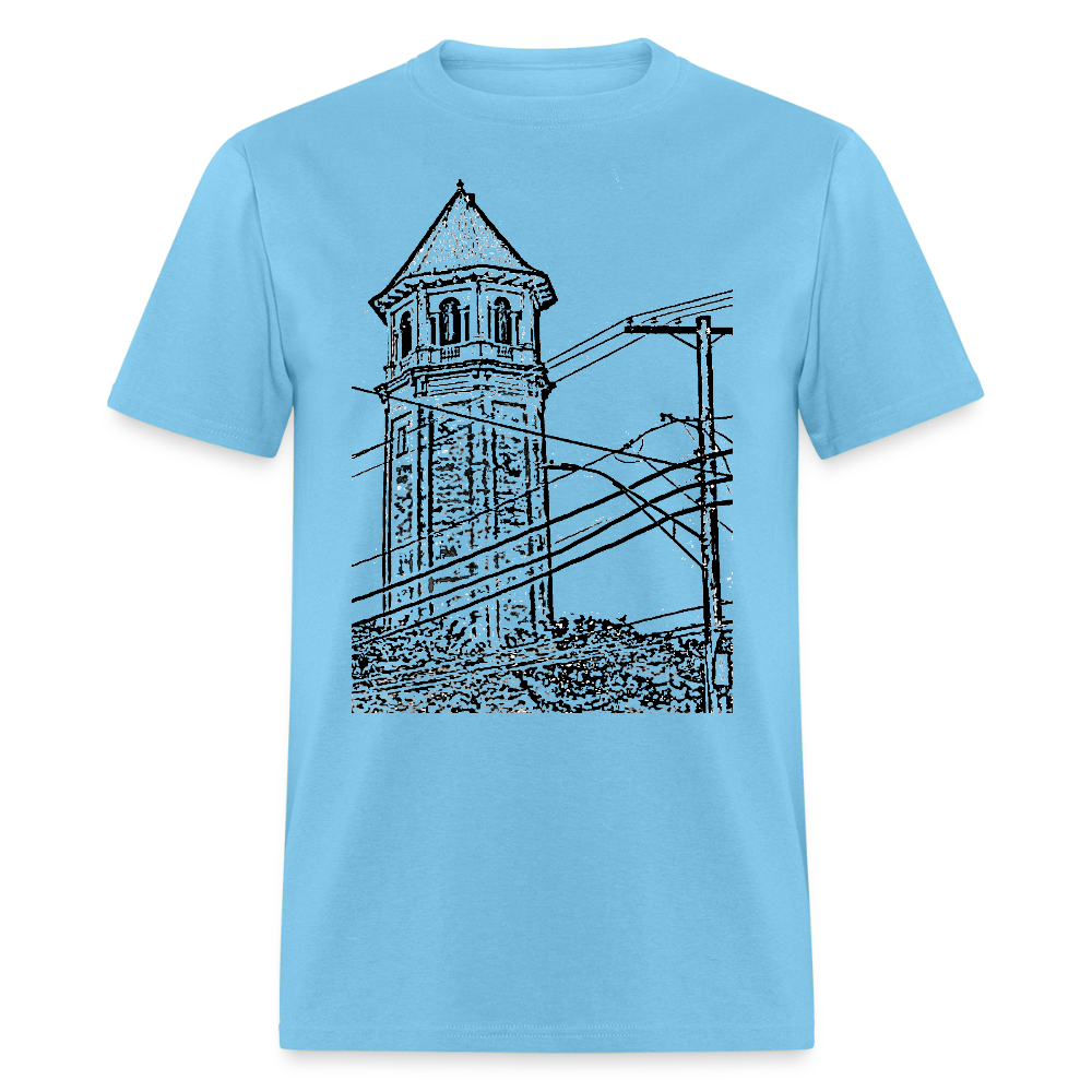 Roland Water Tower Unisex T-Shirt - aquatic blue