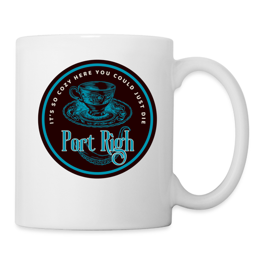 port Righ Logo Black Mug - white