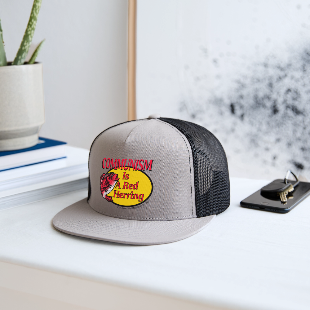 Clue Trucker Hat - gray/black