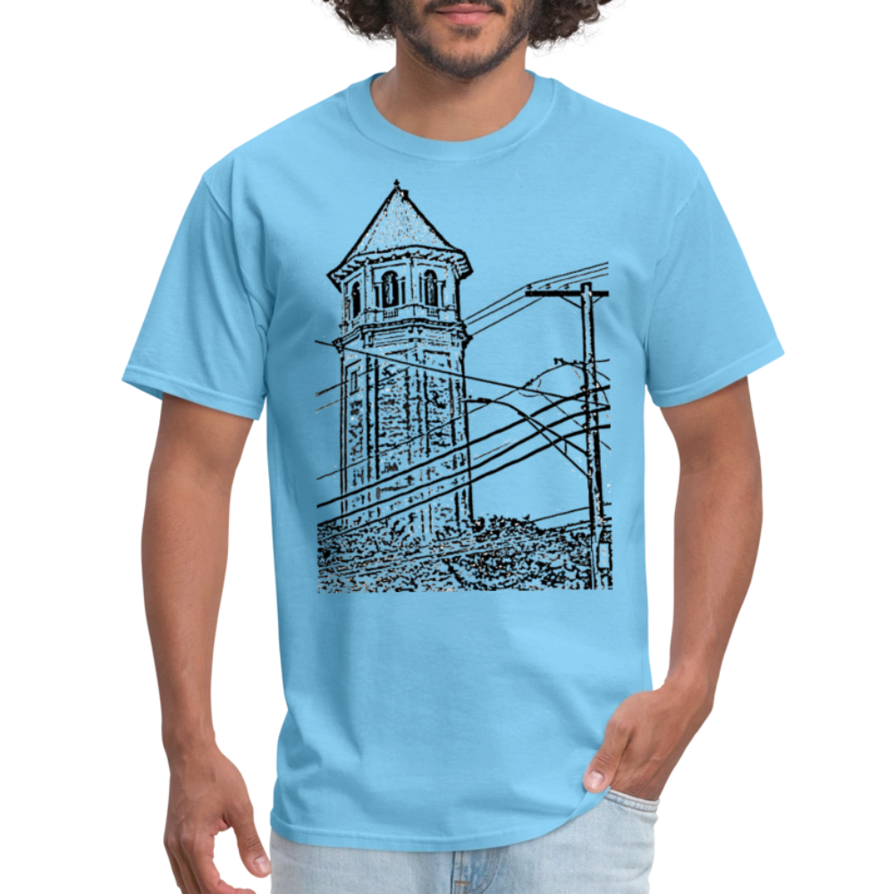 Roland Water Tower Unisex T-Shirt - aquatic blue
