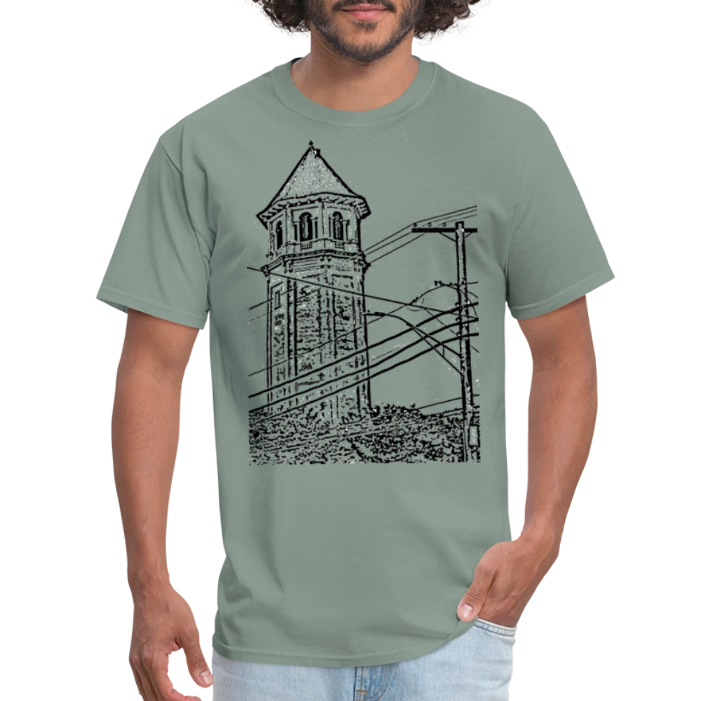 Roland Water Tower Unisex T-Shirt - sage