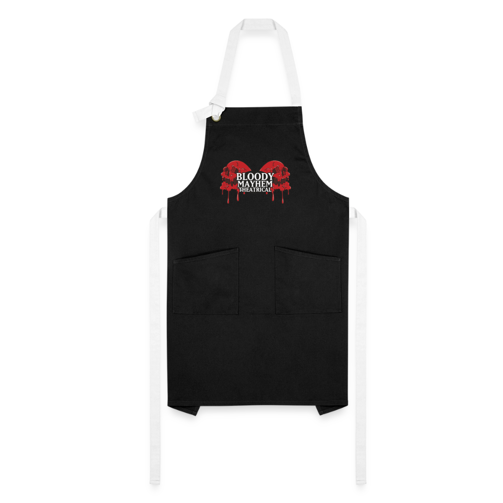 Bloody Mayhem Theatrical Logo Apron - black/white