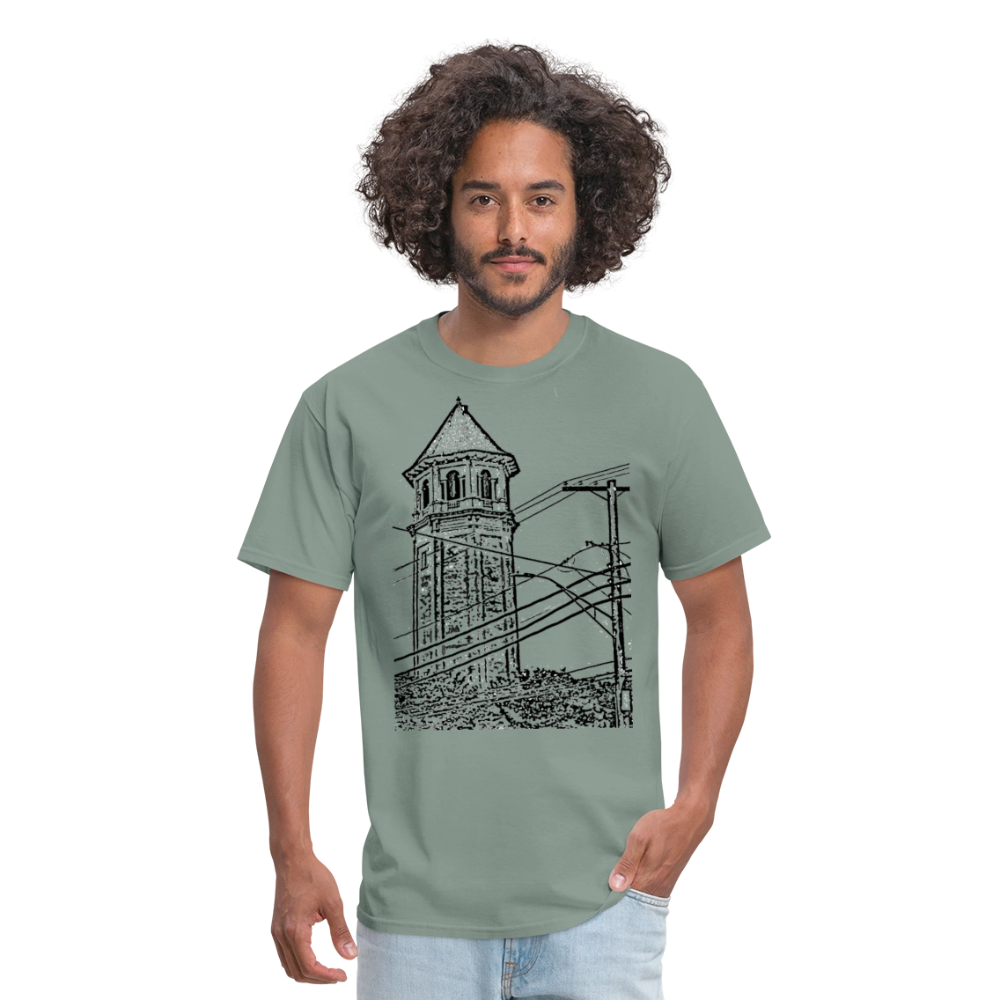 Roland Water Tower Unisex T-Shirt - sage