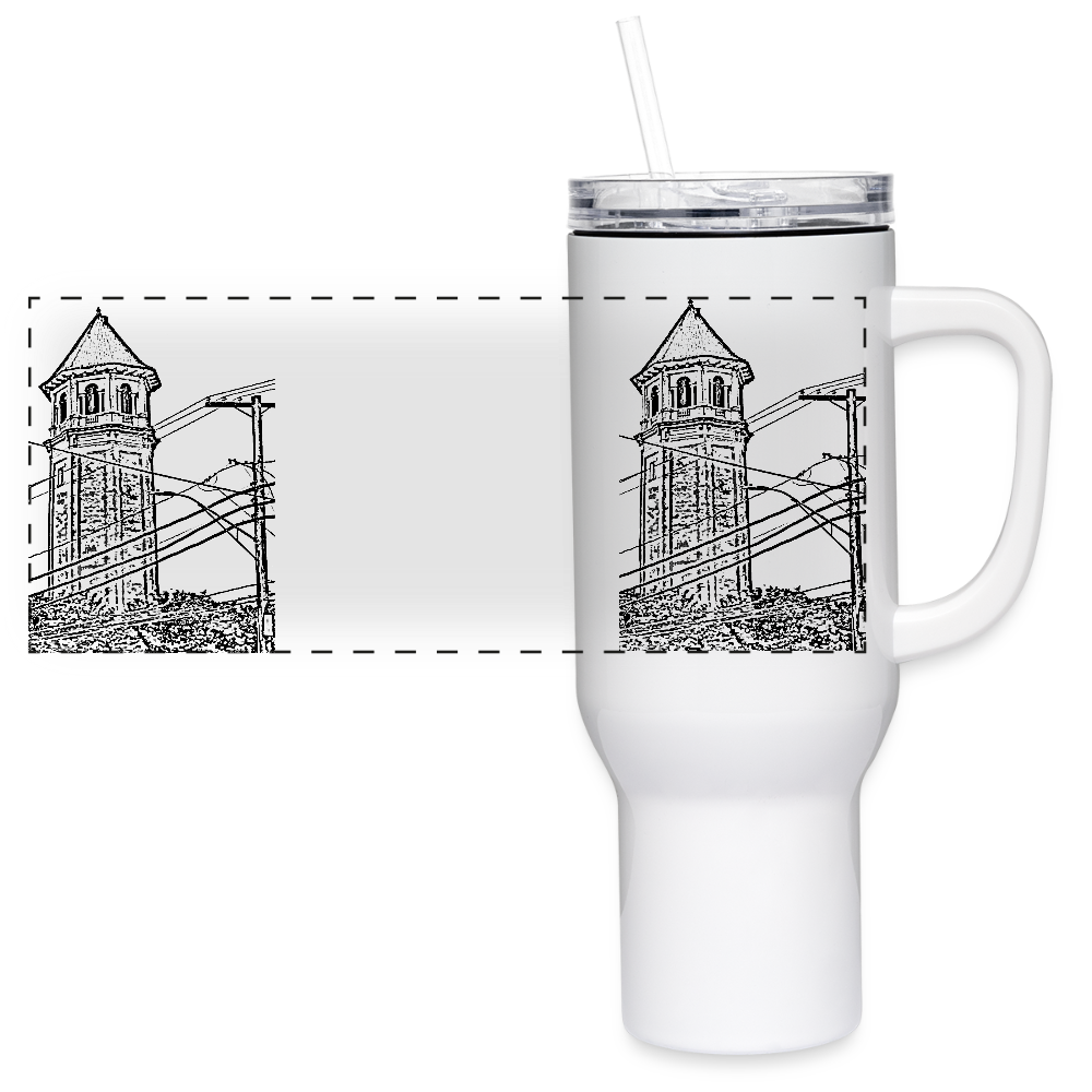 Roland Water Tower Travel 40oz Drink - white
