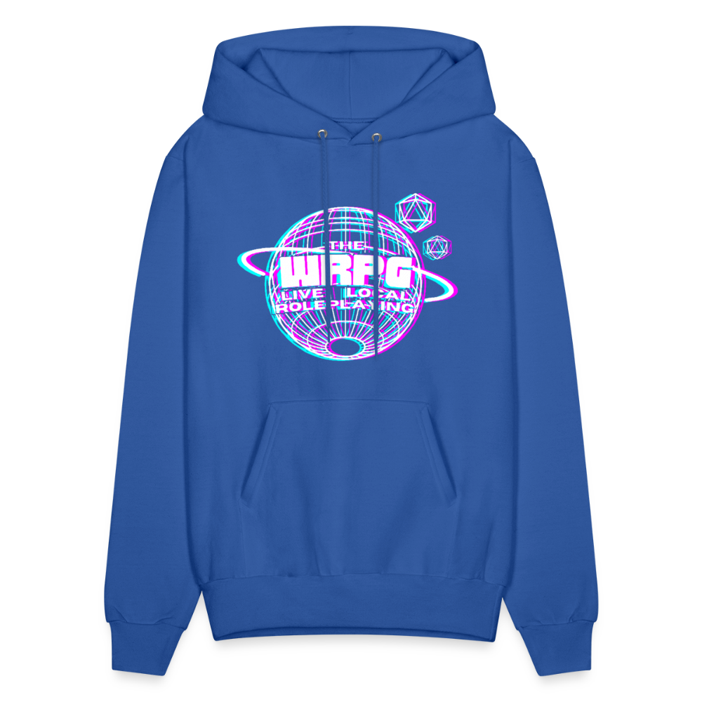 the WRPG 3d white Hoodie - royal blue