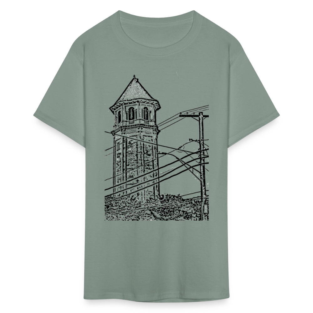 Roland Water Tower Unisex T-Shirt - sage