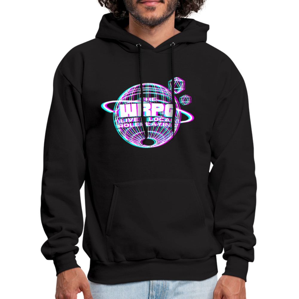 the WRPG 3d white Hoodie - black