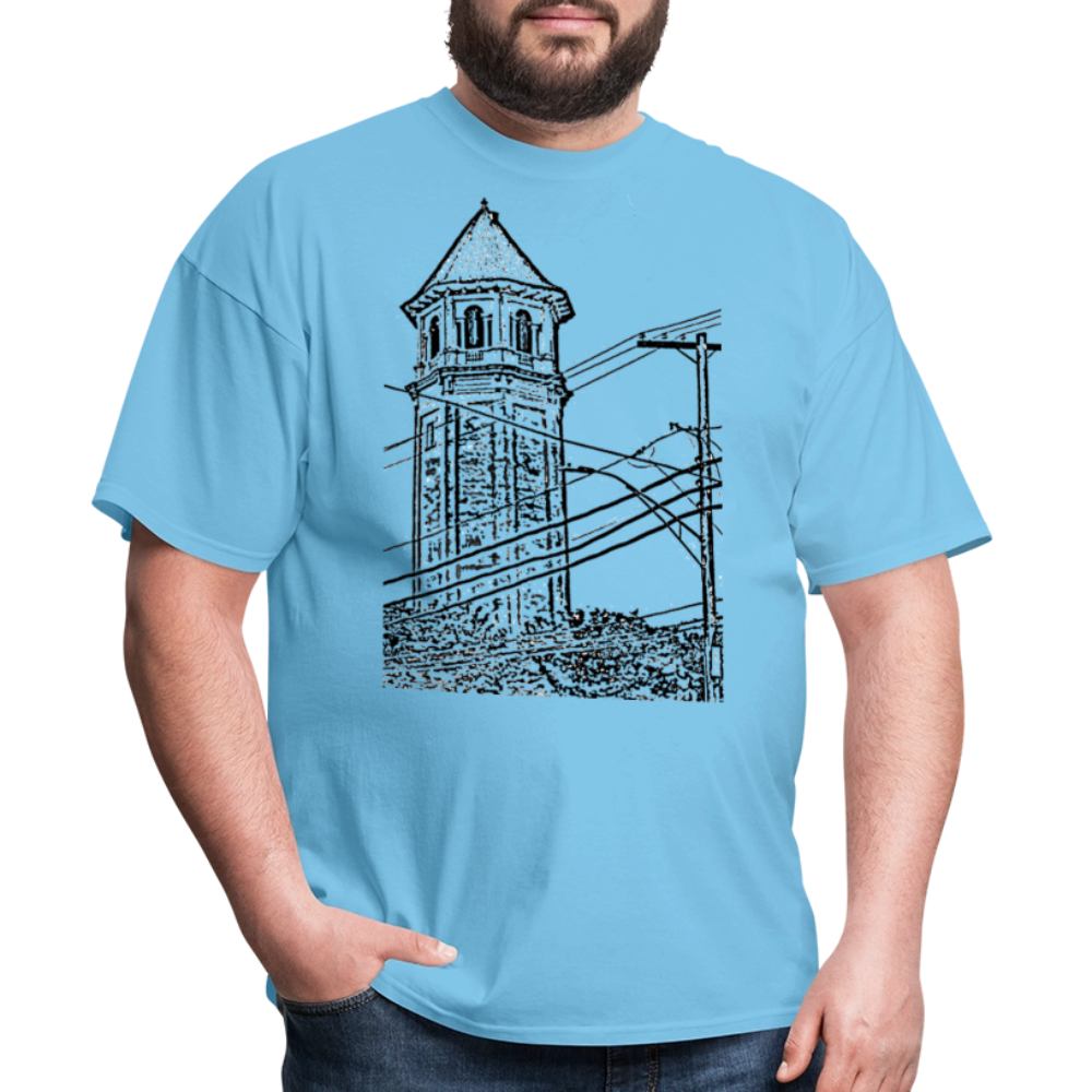 Roland Water Tower Unisex T-Shirt - aquatic blue