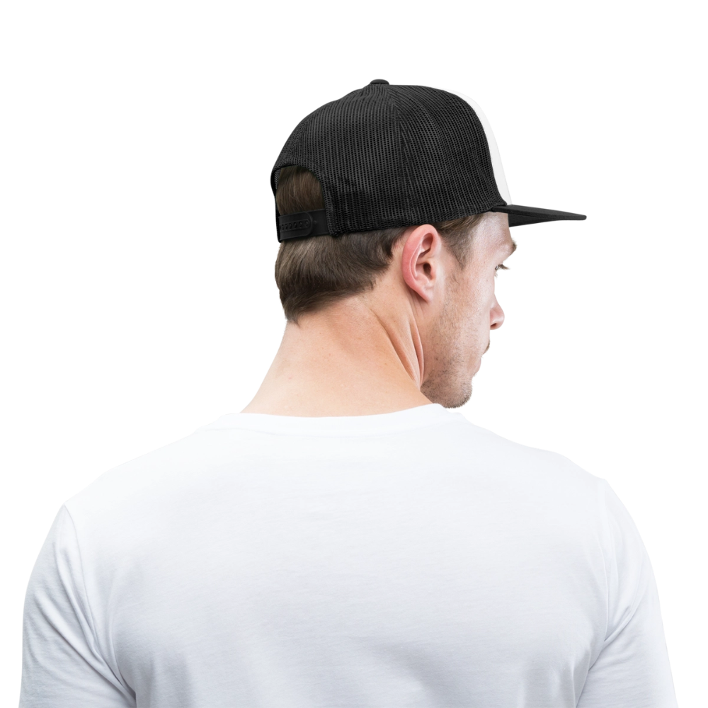 Bloody Mayhem Theatrical Logo Trucker Hat - white/black