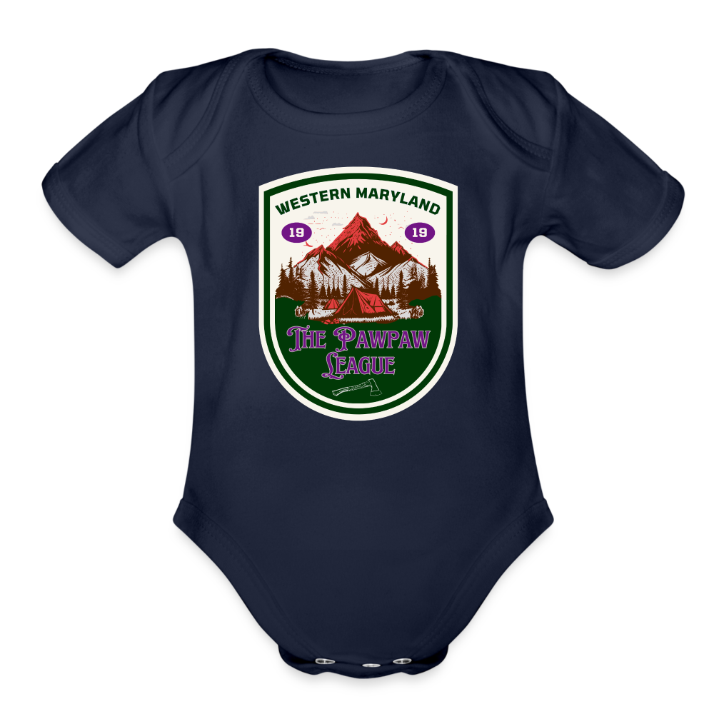 The Pawpaw League Logo Baby - dark navy