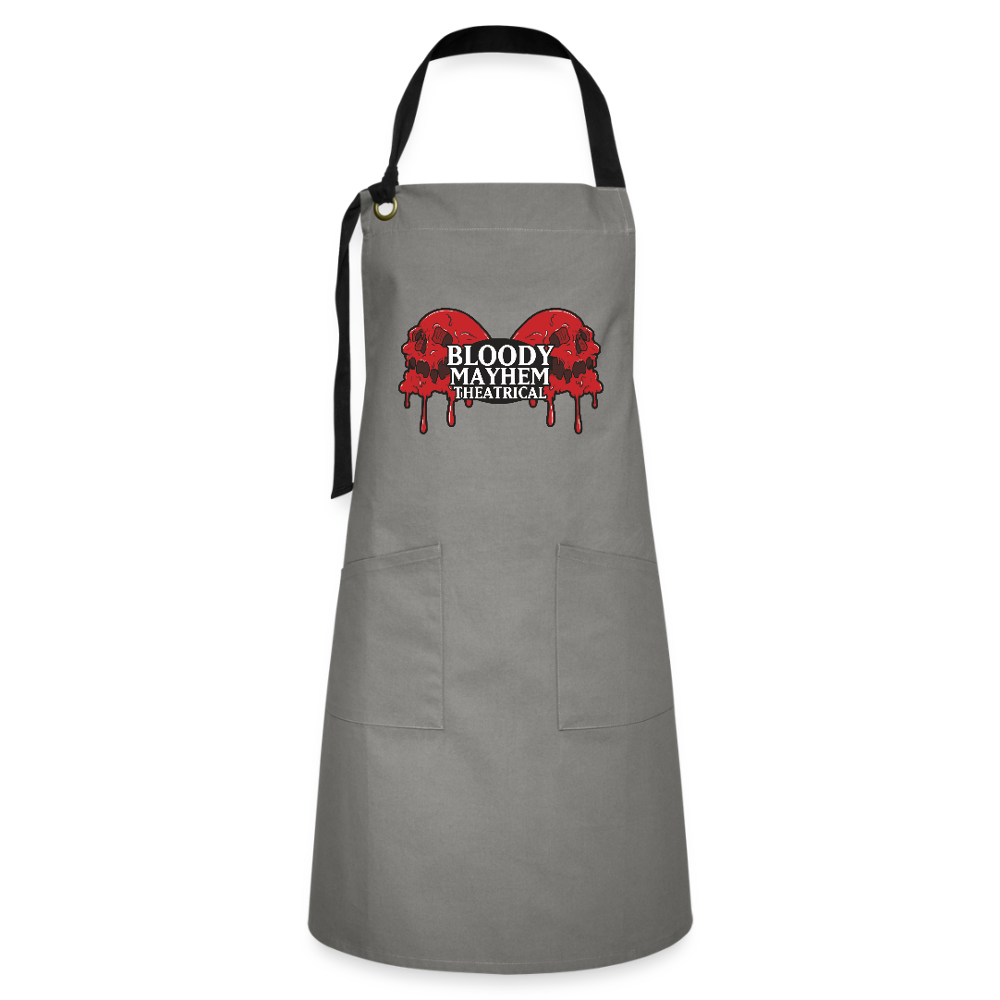 Bloody Mayhem Theatrical Logo Apron - gray/black