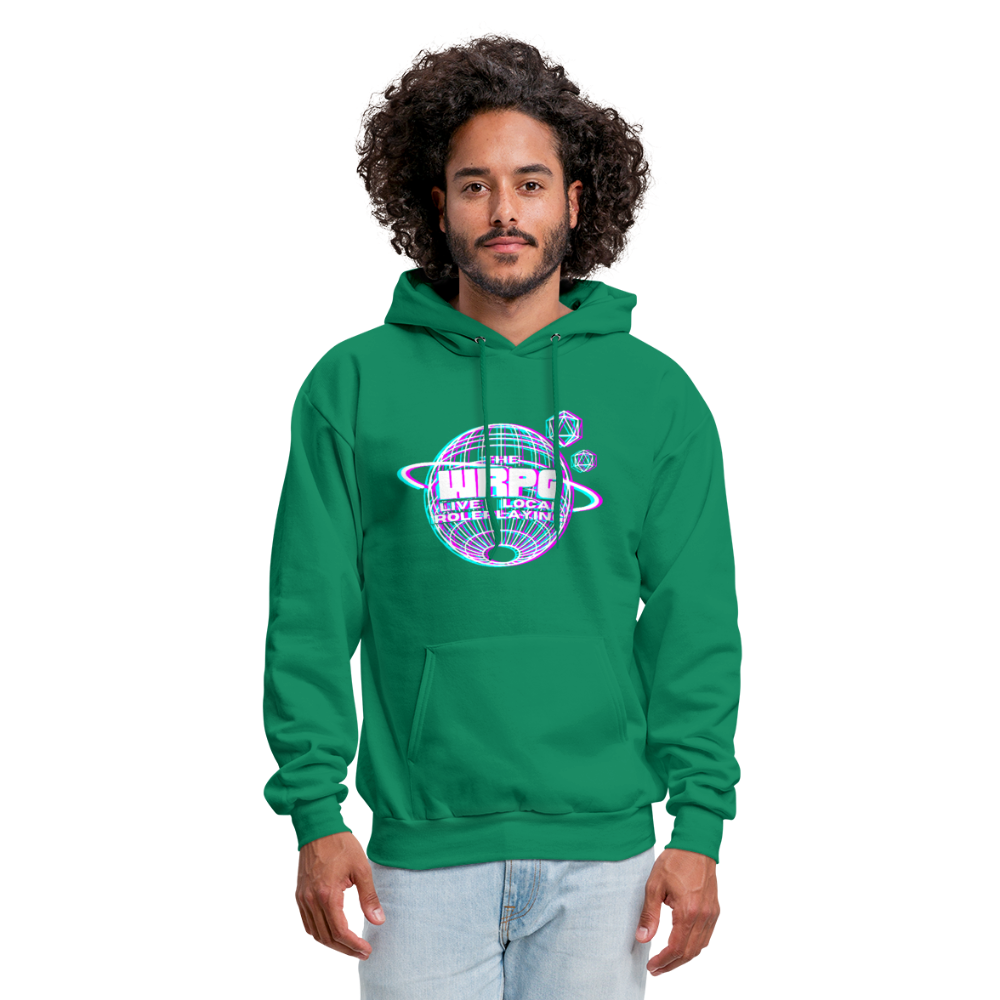 the WRPG 3d white Hoodie - kelly green