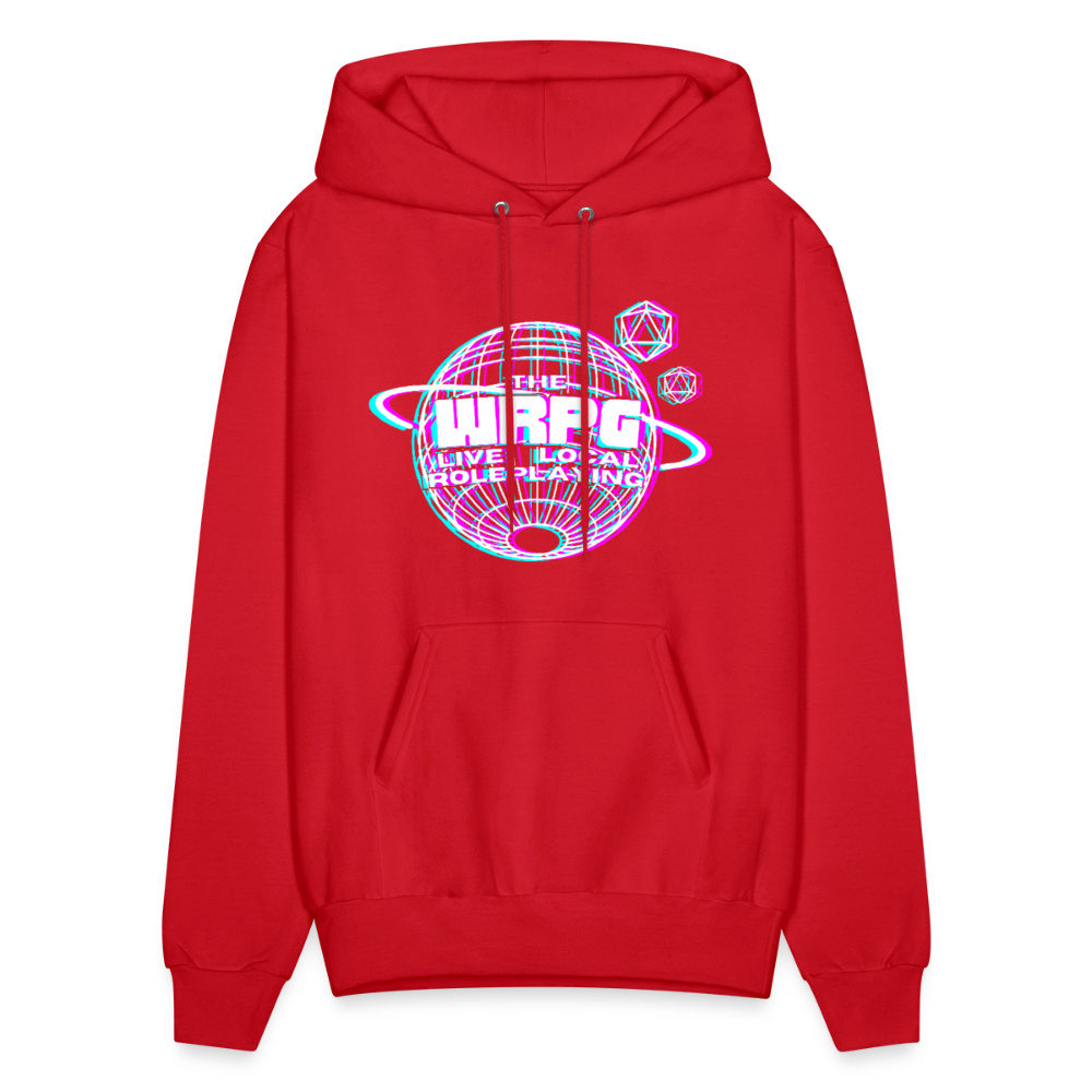 the WRPG 3d white Hoodie - red