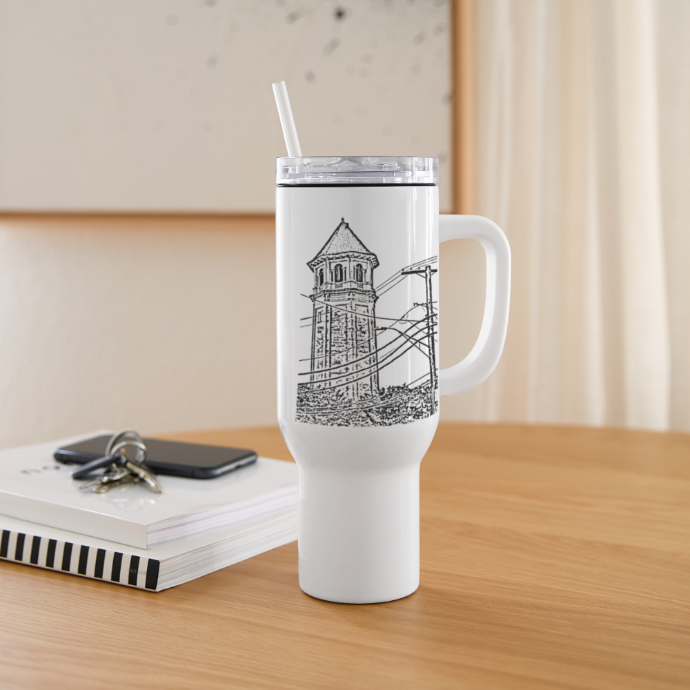 Roland Water Tower Travel 40oz Drink - white