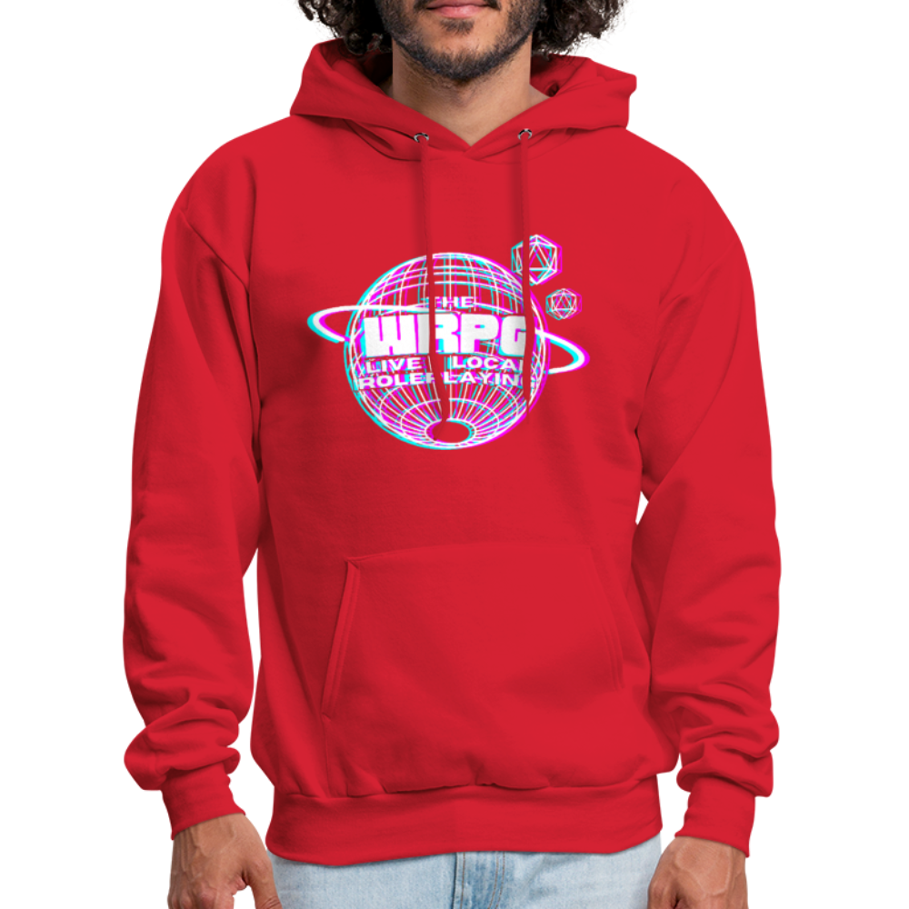 the WRPG 3d white Hoodie - red