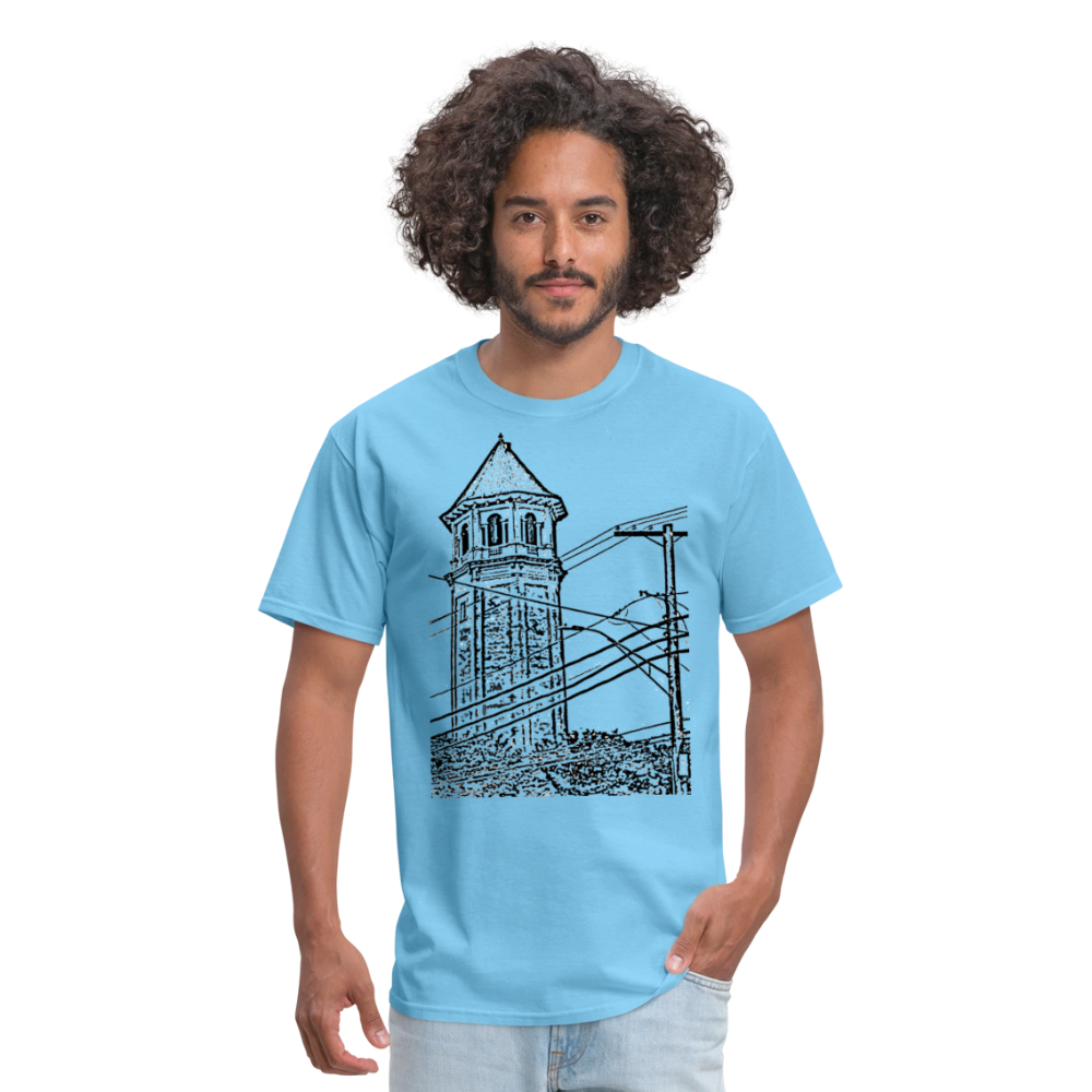 Roland Water Tower Unisex T-Shirt - aquatic blue