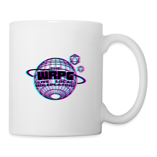 the WRPG 3d black logo Mug - white