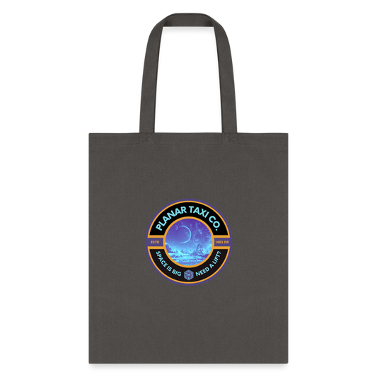 Planar Taxi Co. logo black Tote Bag - charcoal