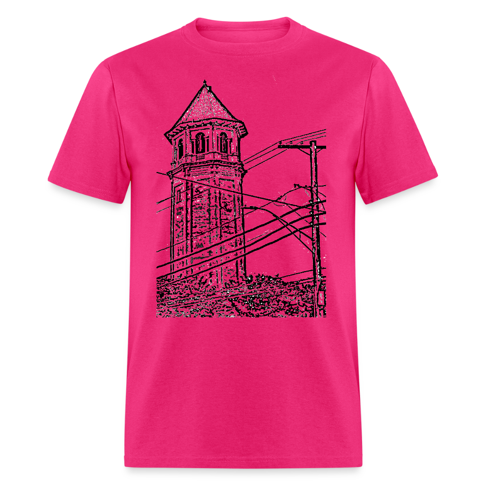 Roland Water Tower Unisex T-Shirt - fuchsia