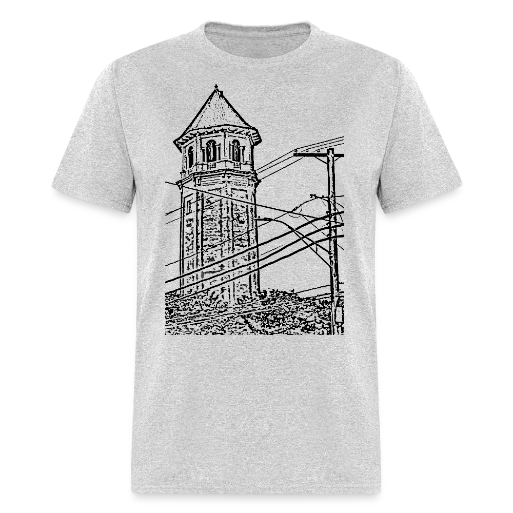 Roland Water Tower Unisex T-Shirt - heather gray