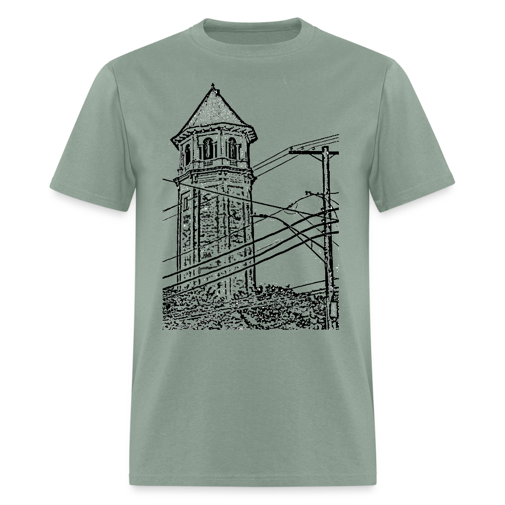 Roland Water Tower Unisex T-Shirt - sage