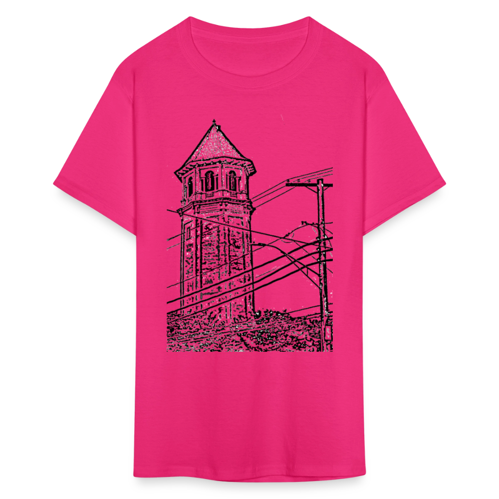 Roland Water Tower Unisex T-Shirt - fuchsia