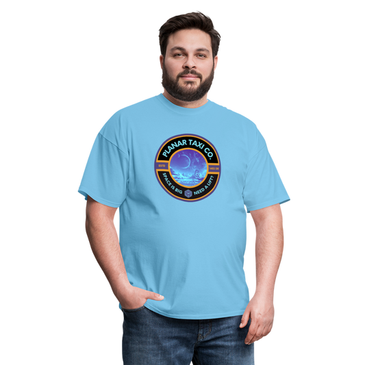 Planar Taxi Co Logo T-Shirt - aquatic blue